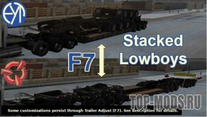 Stacked SCS Lowboy Trailers