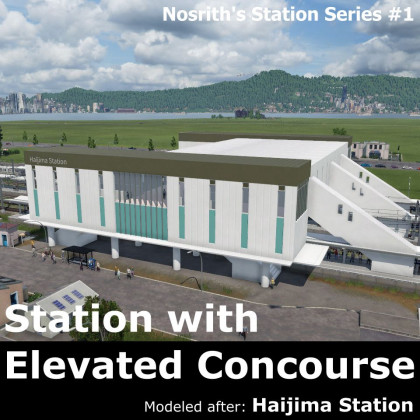 Station with Elevated Concourse (Haijima station)