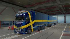 Volvo FH 2012 + двойные прицепы 47