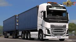 Volvo FH 2012 + двойные прицепы 6