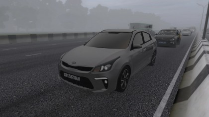 Kia Rio в трафик