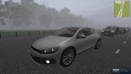 VW Scirocco в трафик